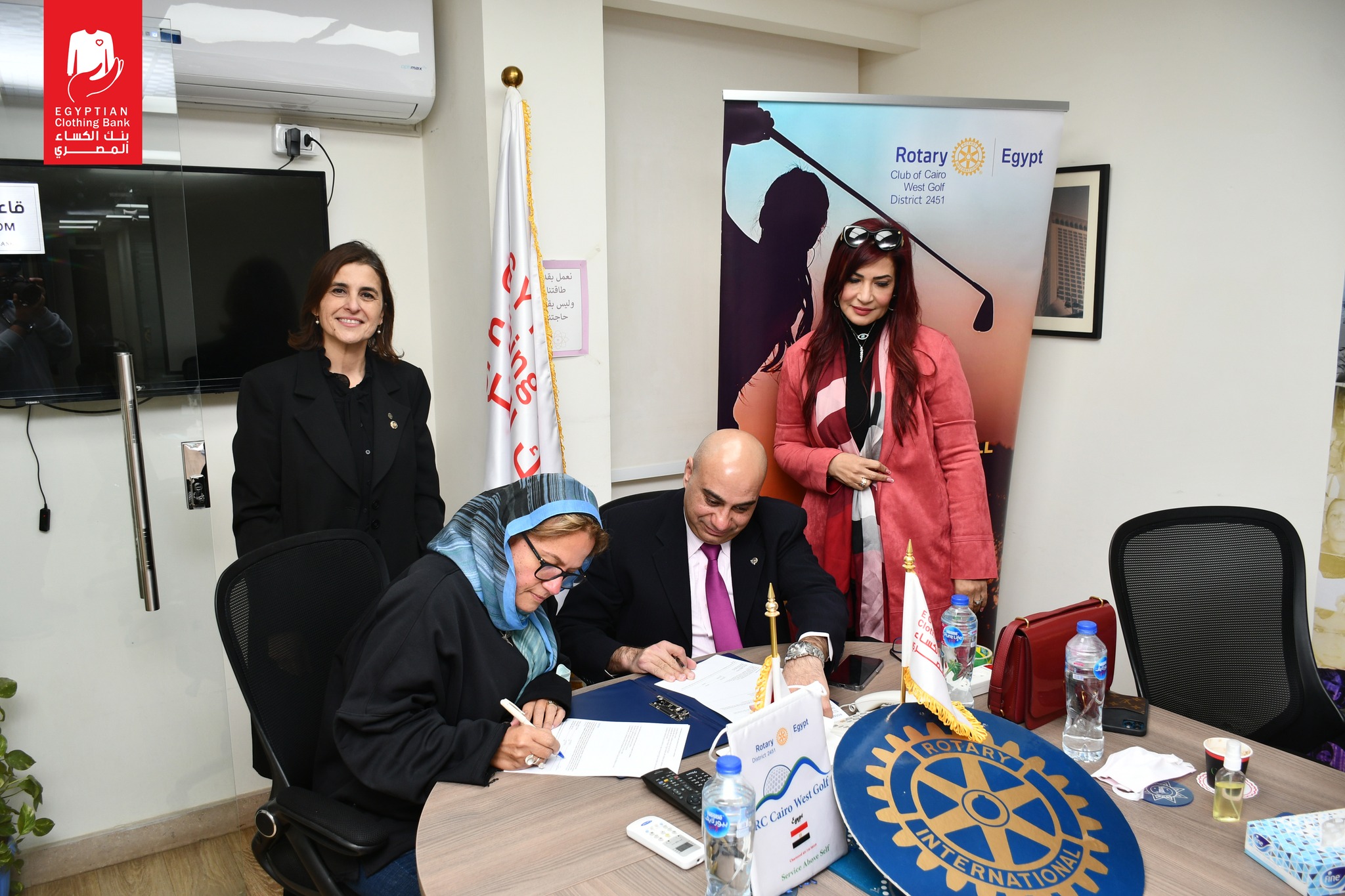 Rotary Club of Cairo West Golf توقيع بروتوكول تعاون مع